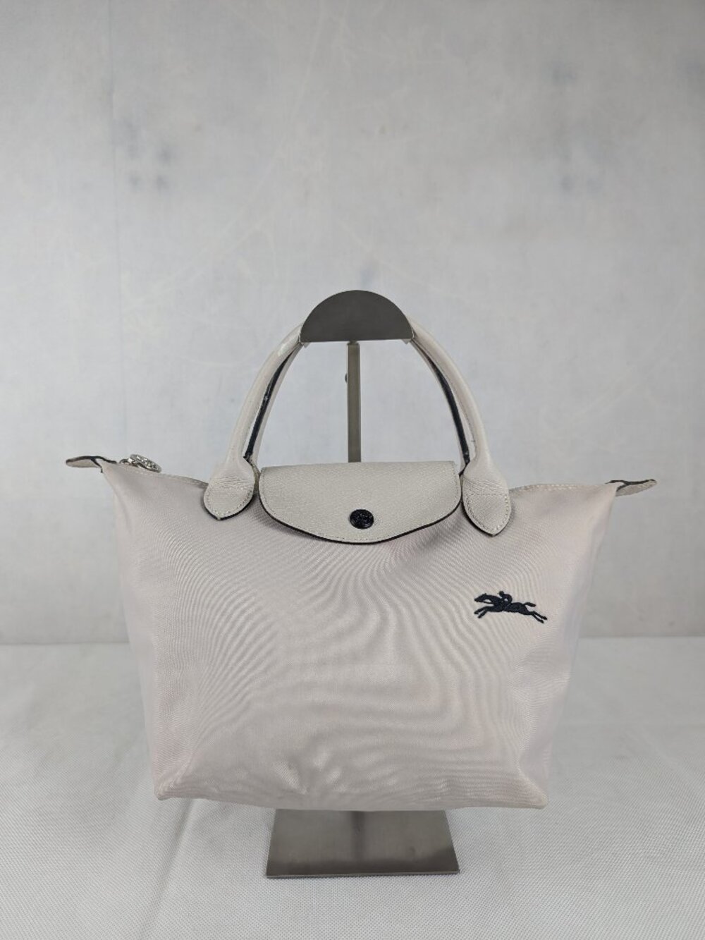 Pre-Owned Longchamp Le Pliage Nylon Tote Bag White – Authentic – Fast Dispatch